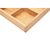 pandapark Wood Organizer Tray,Black Walnut,Desk & Drawer Storage Box (Oak