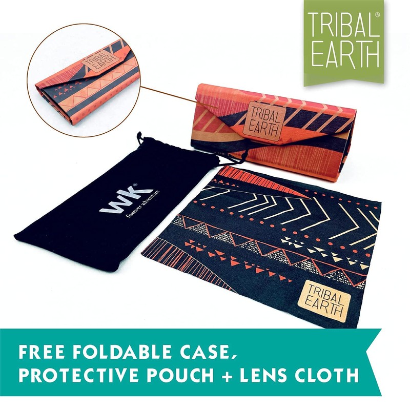 TRIBAL EARTH Wood Sunglasses Polarised for Men and Women with