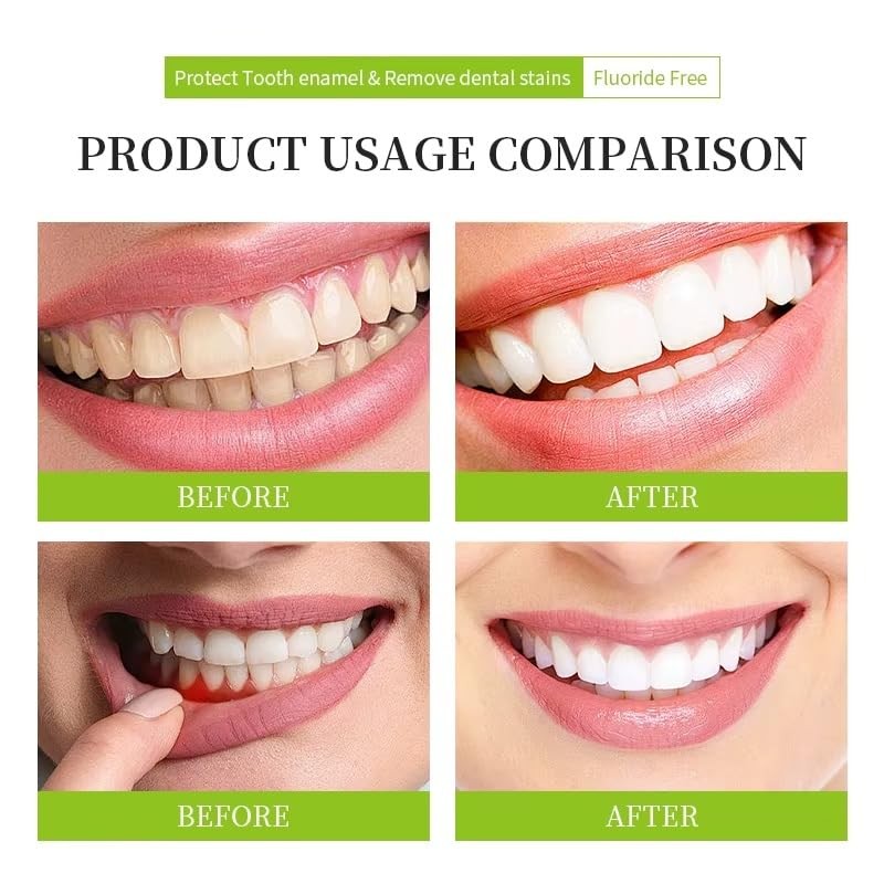 Bamboo Activated Charcoal Toothpaste - 85g - Natural Teeth Whitening,