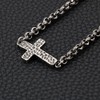 ULLMYYL Stainless Steel Cross Chain Bracelet for Men