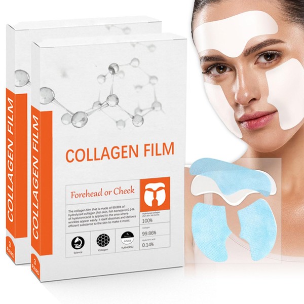 Shefave Forehead Wrinkles Smoothing Collagen Mask Face, Anti-Ageing Face Masks