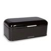 Culinary Couture Extra Large Black Bread Box for Kitchen Countertop