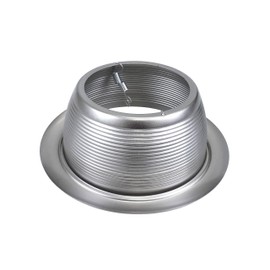 NICOR Lighting 6 inch Nickel Recessed Baffle Trim, Fits 6 inch Housings (17511NK)