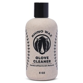 Rhino Wax - Baseball Glove Cleaner (8 oz) - All Natural Baseball Cleaner Gently and Effectively Removes Dirt and Grime from Gloves and Mitts - Critical First Step for Glove Care - Made in USA