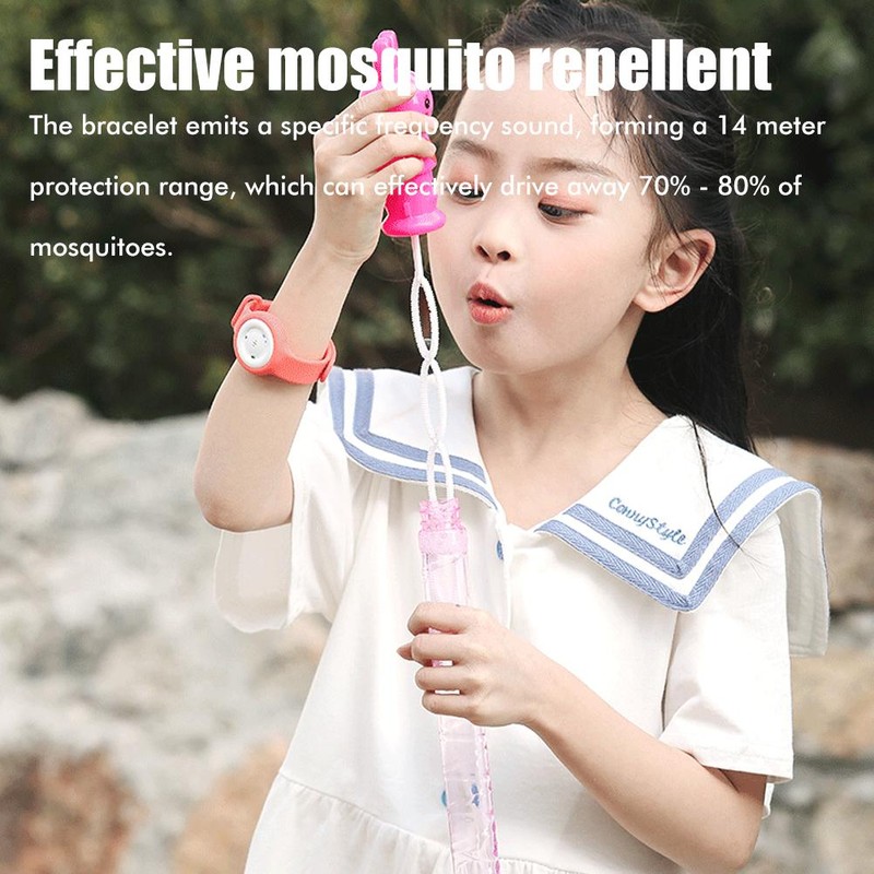 Portable Kids Mosquito Repellent Silicone Wristband USB Charging Ultrasonic Wristband