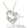 Koguxuix Fashion Jewelry Vintage Gold/Silver Tape Measure Twisted Heart Shaped