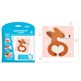 Diamond Dotz Corgi Love Dog Diamond Painting Kits for Kids - Diamond Art Kits a Relaxing Creative Craft Kit with Dotz Gems 5.1"x5.1"