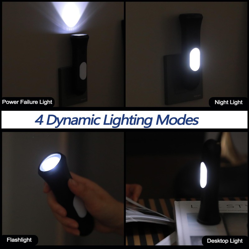 ROSSEX 4 in 1 Emergency Lights for Home Power Failure,