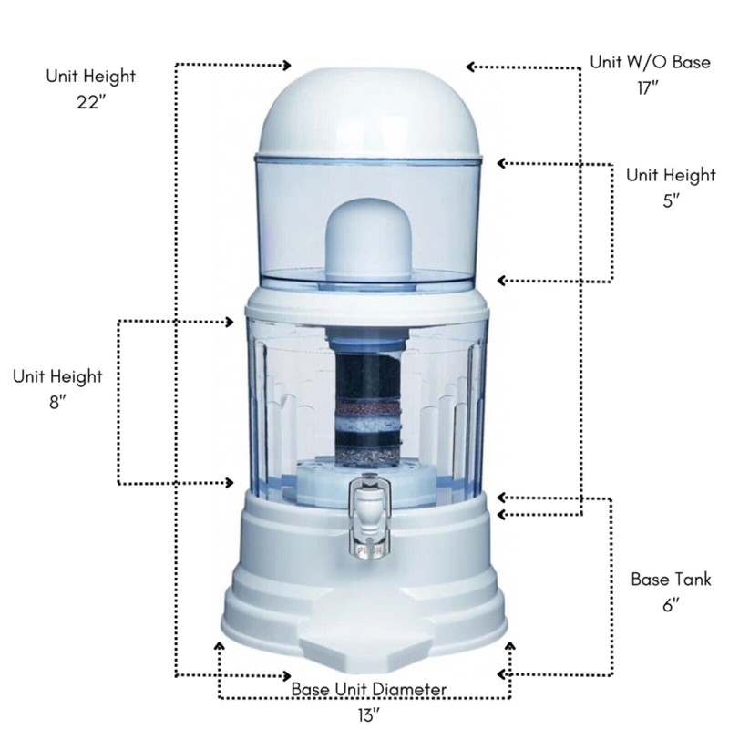 Nispira Super Mineral Water Purifier Tower System Filter Water Dispenser,