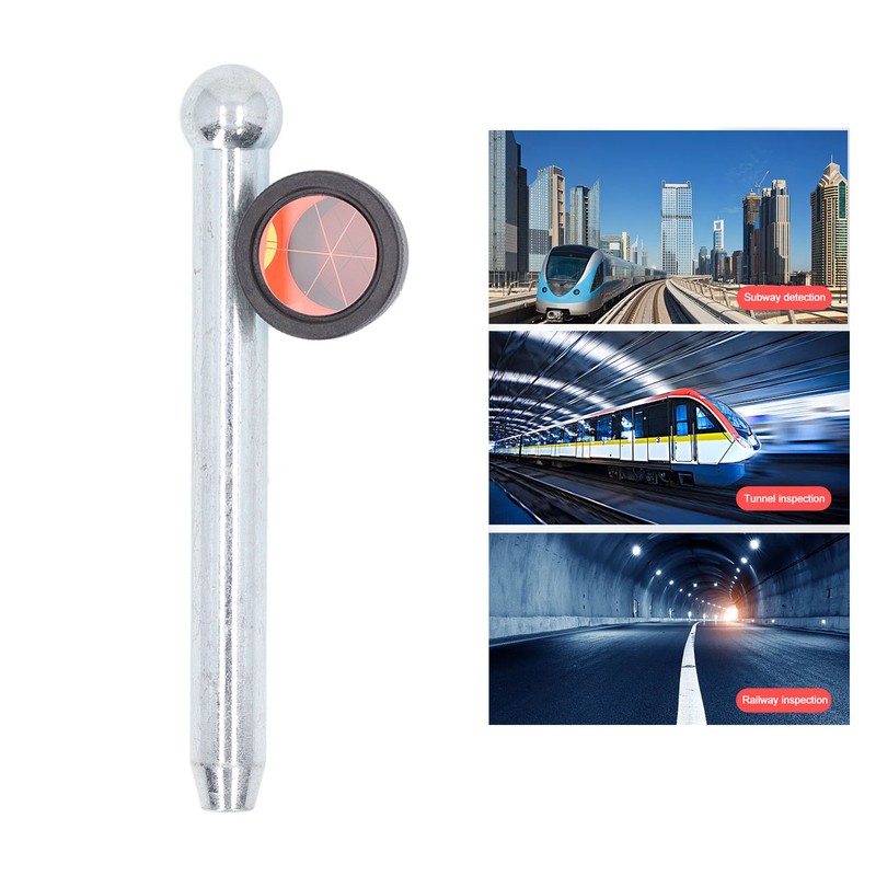 Total Station Prism with 16cm Pole Optical Glass Prism Surveying