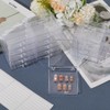 SOFPLATE 9Pcs Press on Nail Case Clear Nail Box Holder
