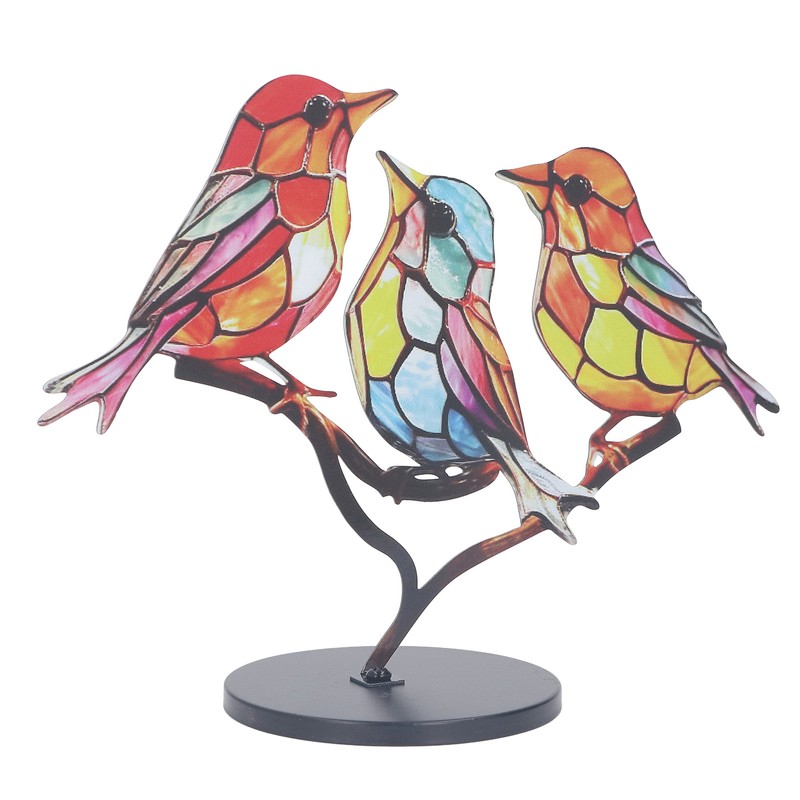 Alloy Metal Bird Series Home Decoration Stress Relief Base Removable