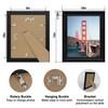 iRahmen 8x10 Picture Frame Set of 4, Black Rustic Frame