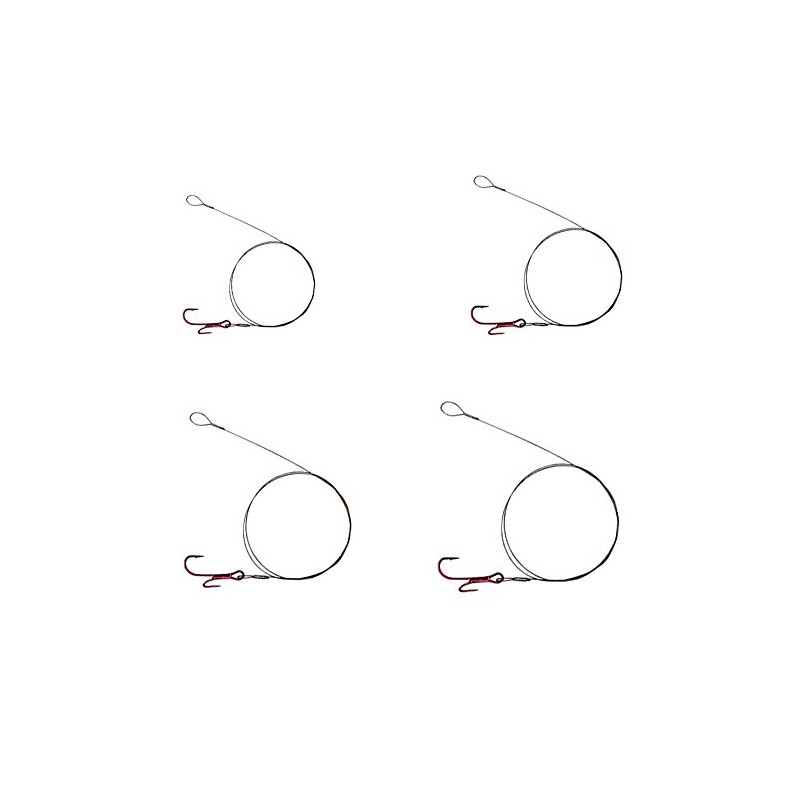 Steel Leader Set of 4 Steel Leaders 1 x 19