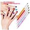 Mikinona Professional Manicure Set 5pcs Double-ended Nail Art Brush Pen