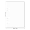A5 Blank Refills Paper for Filofax Planner/Binders, 100 Sheets/200 Pages,
