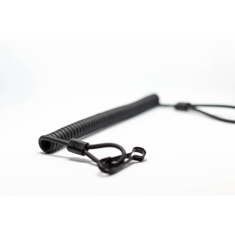 Military-Grade Coiled Kevlar Lanyard with Snap Clip