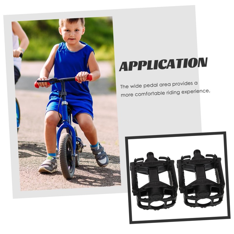 SUPVOX Replaceable Boys and Girls Bike Pedals Slip Design Mountain