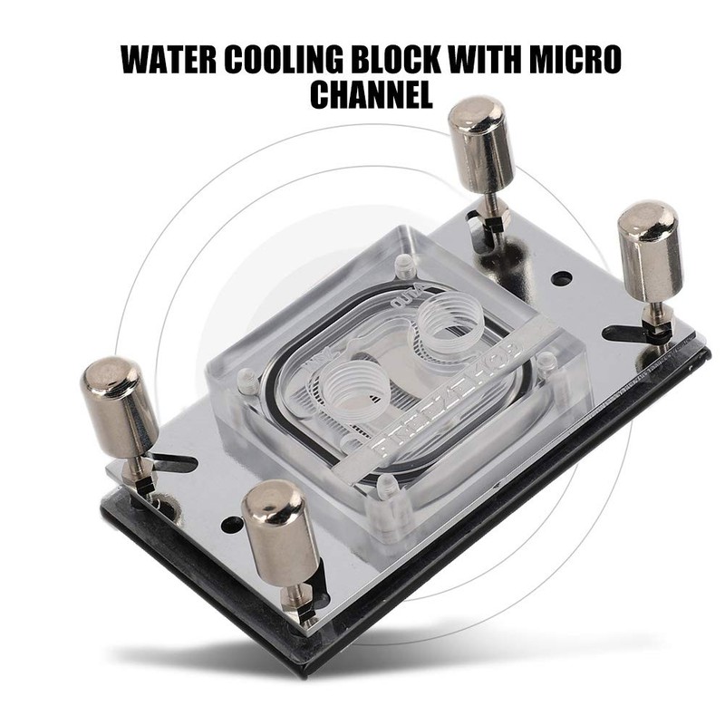 CPU Water Cooling Block, Computer Waterblock with Copper Base and