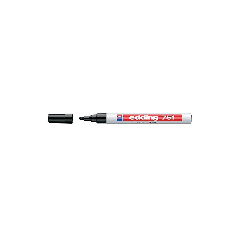 Edding 751 Paint Marker 1-2mm nib (Single Item) BLACK
