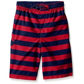 Kanu Surf Specter - Traje de baño de Playa de Secado rápido UPF 50+ para niños, Troy Navy/Red, 4 Años