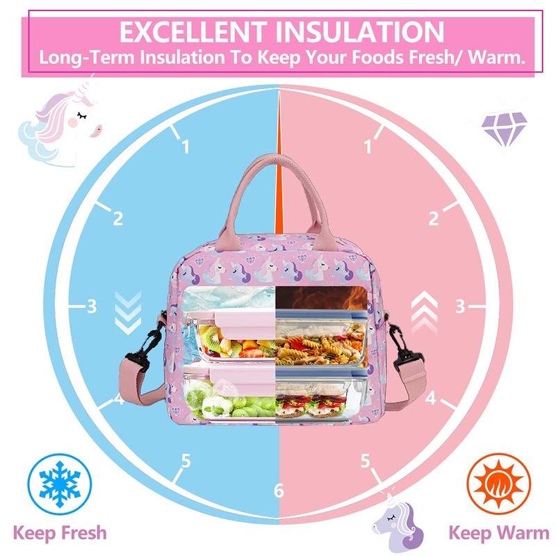 VONXURY - Bolsa térmica para el almuerzo con diseño de