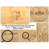 Samunshi® Wooden Board with Engraving Born to Camp Camping Bamboo