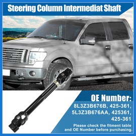VekAuto Steering Shaft for Ford F-150 2004-2008 for Lincoln Mark LT 2006 2007 2008 5.4L V8 - Gas Lower Intermediate Steering Column 8L3Z3B676B 425-361 Auto Accessories