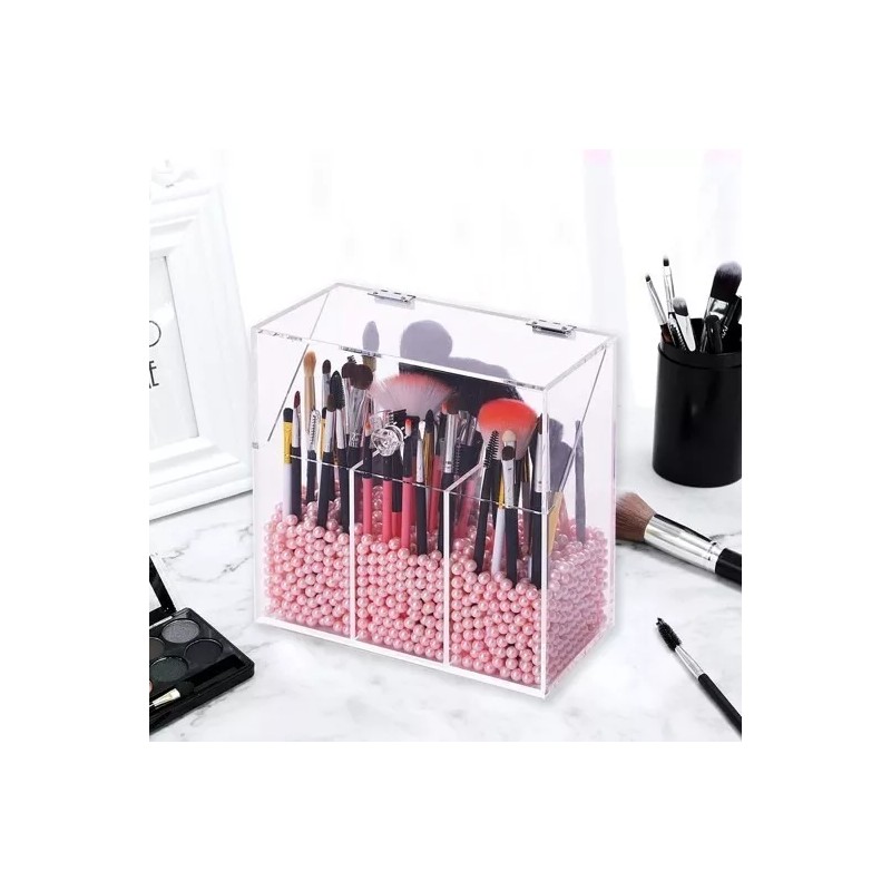Mundo Acrílico Soporte Acrílico Para Brochas De Maquillaje