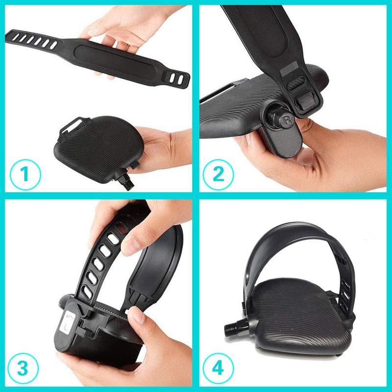 Exercise Bike Pedal Straps Universal Long Pedal Strap Widened Straps