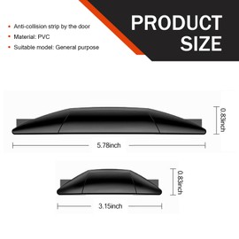 MLY 4PCS Car Door Edge Guards, Heavy-Duty Car Door Protector, Anti-Collision Strips with Self-Adhesive Backing, Universal Door Guards Decorative for Cars, Suvs, Trucks (Black)