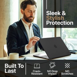 Kuzy for MacBook Air 13 inch Case 2025 M4 A3240, 2024 2022 M3 M2 A3113 A2681 - Matte Protective Hard Shell Cover, Lightweight for MacBook Air 13.6 inch case, Space Black