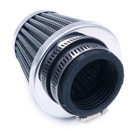 ANCLLO 38mm Motorcycle Air Intake Filter Kit Universal Air Intake for Car Scooter Moped Scooter ATV Dirt Bike Air Filter High Flow (Black)