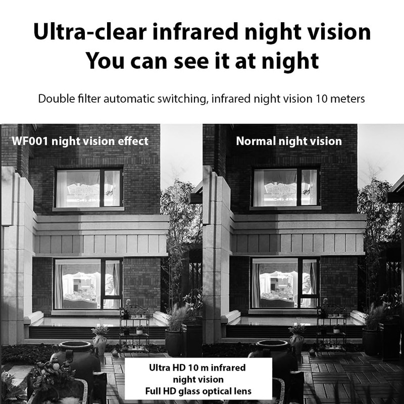 1080P Video Doorbell Smart Doorbell Camera with Tuya APP 2.4GHz