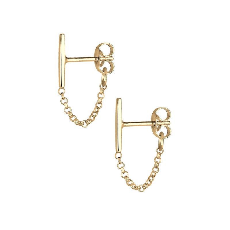 Elli Geo Earrings 925 Silver Women's, Silver, Gold