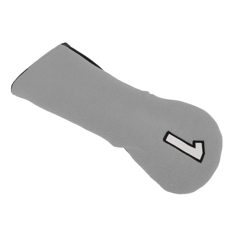 Golf Club Cover Mixed Fabric Head Protector Knitted Polyester Waterproof