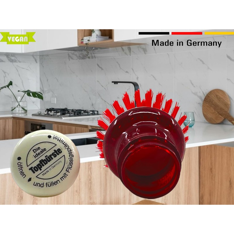 MAAJ Round Dish Brush with Dishwasher Dosing System - Made