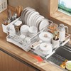 Fitzkor Dish Drying Rack Expandable Dish drainers for Kitchen Counter,Over