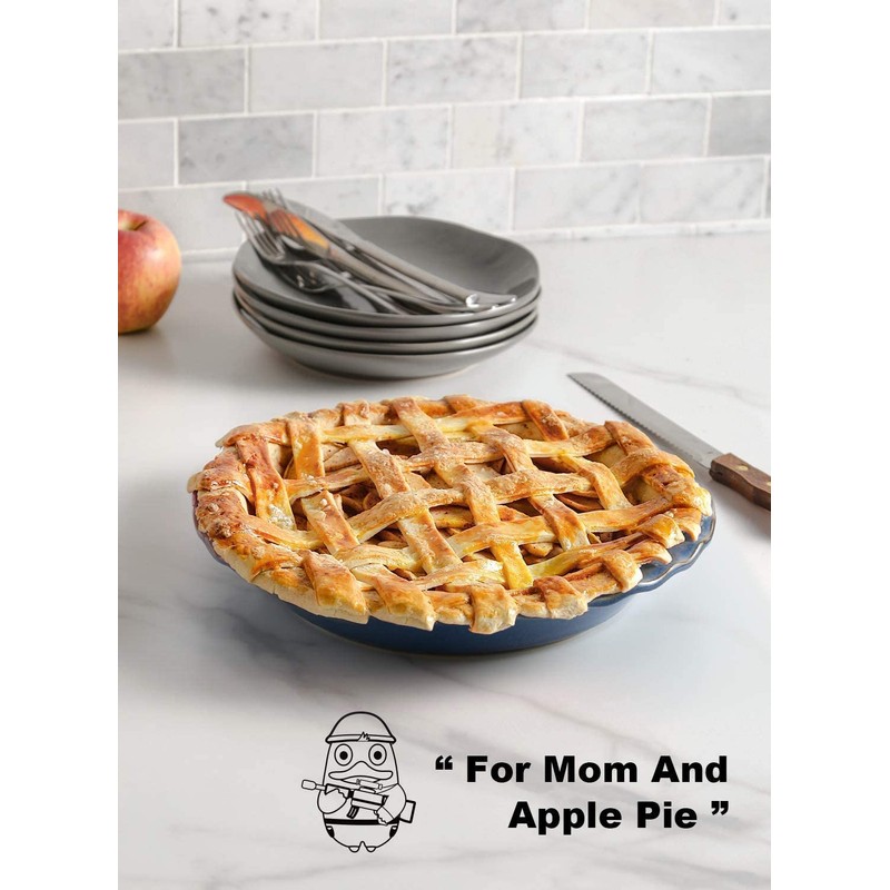 LE TAUCI Ceramic Pie Dish for Baking, 9 Inches Pie