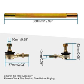 GOOFIT 330mm Tie Rod Assembly for 50cc 70cc 90cc 110cc 125cc 150cc 200cc 250cc ATV Four Wheeler Quad