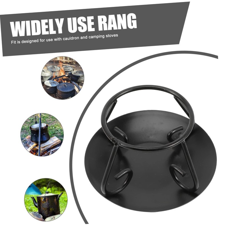 Mobestech Pot Holder Bracket Cast Iron Trivet Stand for Desktop