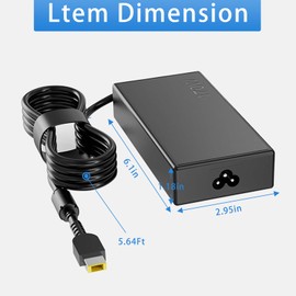 170W Laptop Charger for Lenovo ThinkPad P1 P50 P51 P52 P53 P70 P71 P73 P15 P17 P15v P15g T15g T15p W540 W541 T540p ADL170NDC3A ADL170NLC3A PA-1171-71 ADL170NLC2A 20V 8.5A AC Power Adapter Supply