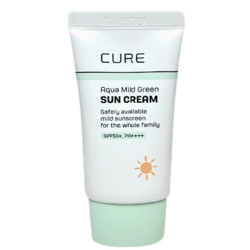 Kim Jeong-moon Aloe 김정문알로에 큐어 아쿠아 마일드 그린 선크림40ml 김정문선크림
