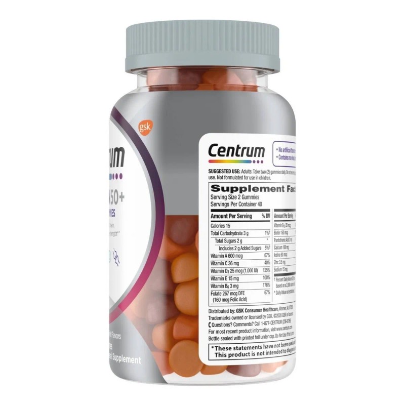 Centrum Multivitaminico Mujer 50 + 80 Gomitas Suplemento
