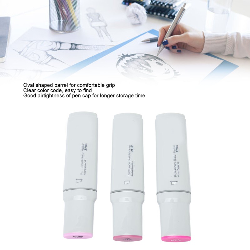 3pcs Jumbo Markers Professional DIY Large Wide Head Quick Drying