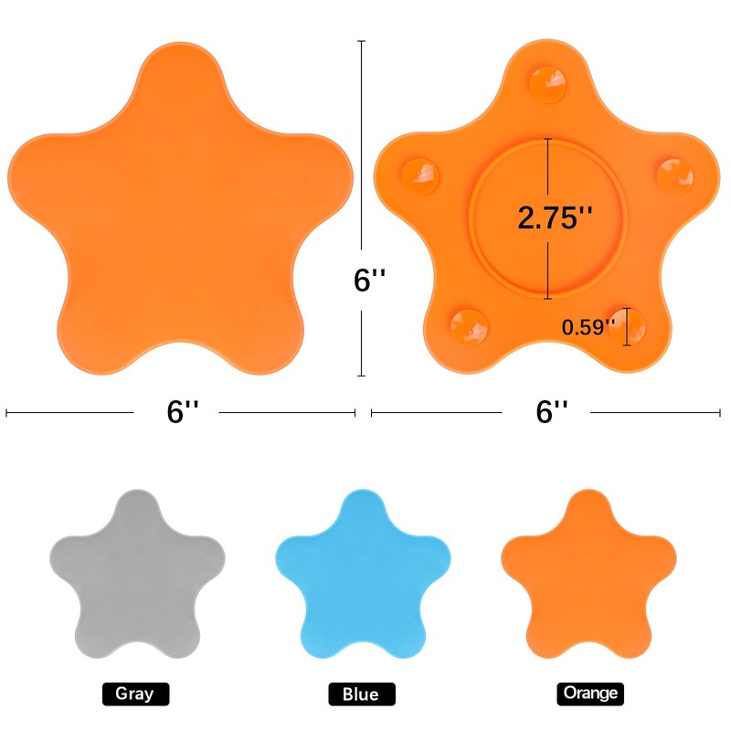 Kucucyle Silicone Drain Cover, Bath Drain Cover with 5 Strong