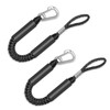 Bungee Boat Mooring Lines, 2FT, 1800LB Breaking Strength, 2 Carabiner