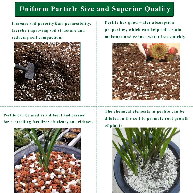 2 Quart Organic Perlite Horticultural Soil Amendment for Plants and