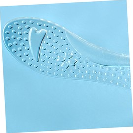 Ipetboom 1 Pair Gel Insoles for Washable Arch Support Foot Pads for High Heels Sports Shoes Non Slip Cushion Foot Care Tool Soft Comfortable Massager White Transparent