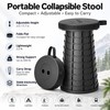 Collapsible Camping Stool for Hiking & Commuting – Adjustable Height